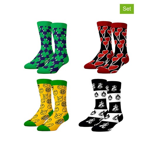Lucky Socks Skarpety (4 pary) ze wzorem ze sklepu Limango Polska w kategorii Skarpetki męskie - zdjęcie 179422318