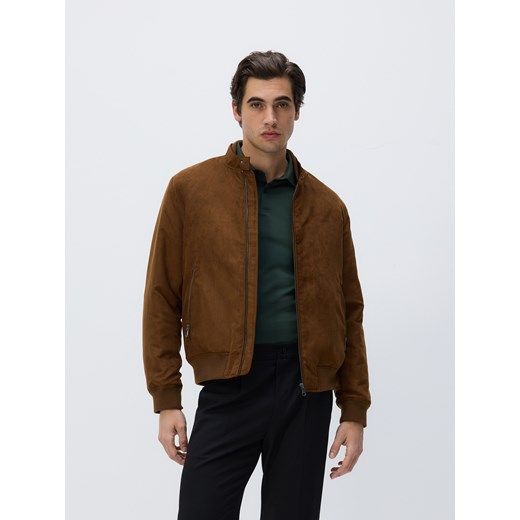 Reserved - Koszulka polo slim - ciemnozielony Reserved M Reserved