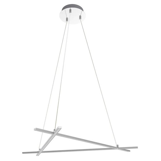 Nowoczesna srebrna lampa wisząca R1-L03 ze sklepu Edinos.pl w kategorii Lampy wiszące - zdjęcie 179423126