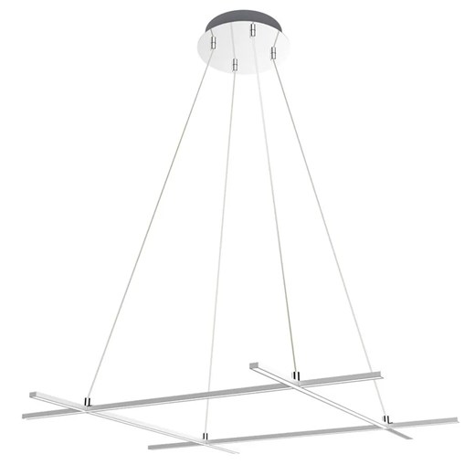 Srebrna nowoczesna lampa wisząca na linkach - M121-Fogo Lumes One Size Edinos.pl