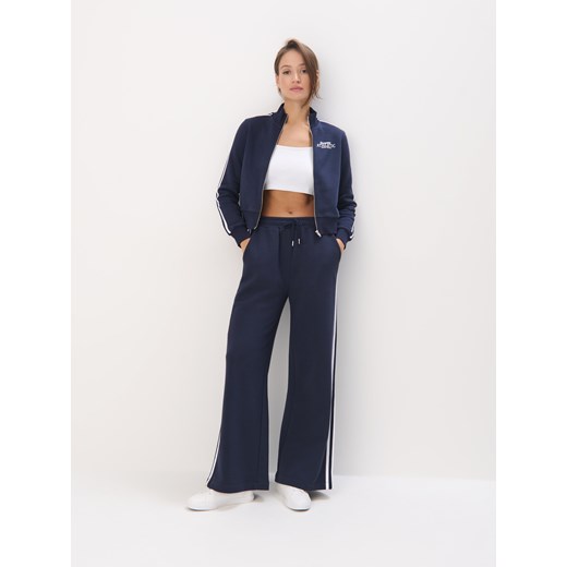 Mohito - Rozpinana bluza z zamkiem - granatowy ze sklepu Mohito w kategorii Bluzy damskie - zdjęcie 179424955