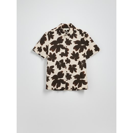 Koszula męska Reserved z lnu z klasycznym kołnierzykiem 