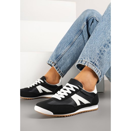 Czarne Sneakersy z Geometrycznym Wzorem Zoloti ze sklepu renee.pl w kategorii Buty sportowe damskie - zdjęcie 179427188
