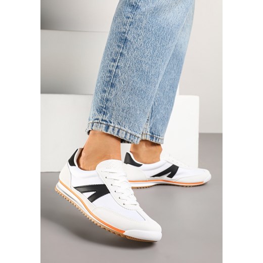 Białe Sneakersy z Geometrycznym Wzorem Zoloti ze sklepu renee.pl w kategorii Buty sportowe damskie - zdjęcie 179427218