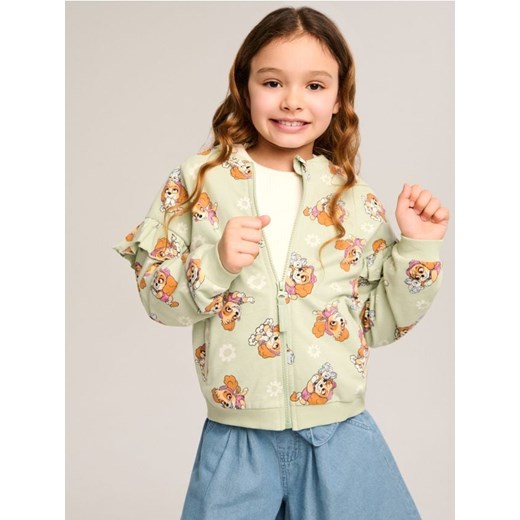 Sinsay - Bluza z falbanami Psi Patrol - zielony ze sklepu Sinsay w kategorii Bluzy dziewczęce - zdjęcie 179429695