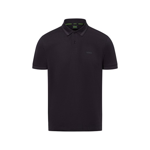 BOSS Green Męska koszulka polo - Pio 1 Mężczyźni Bawełna granatowy jednolity ze sklepu vangraaf w kategorii T-shirty męskie - zdjęcie 179429778