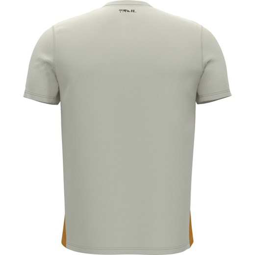 Męska koszulka do biegania Under Armour UA Trail Run Zip SS - beżowa ze sklepu Sportstylestory.com w kategorii T-shirty męskie - zdjęcie 179430135