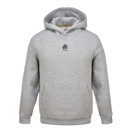 Męska bluza dresowa nierozpinana z kapturem Under Armour Curry Splash - szara ze sklepu Sportstylestory.com w kategorii Bluzy męskie - zdjęcie 179430198
