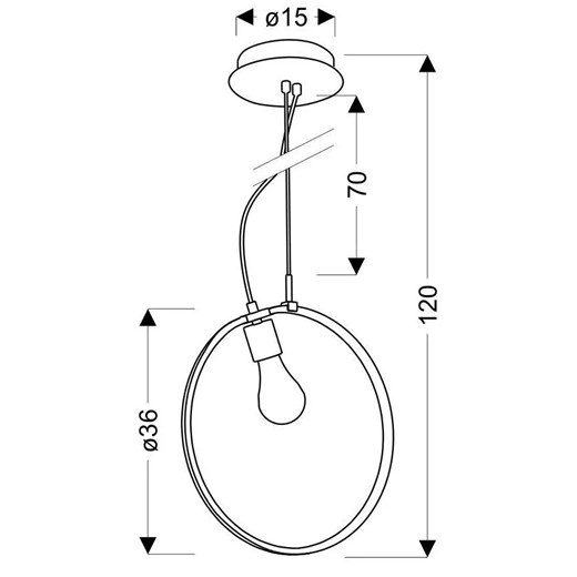 Chromowana lampa wisząca w nowoczesnym stylu - M117-Urdini Lumes One Size Edinos.pl