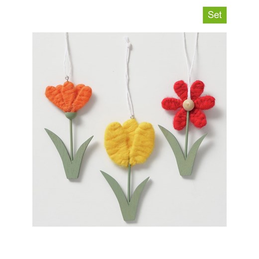 Boltze Zawieszki dekoracyjne (3 szt.) &quot;Farina&quot; w różnych kolorach - wys. 12,5 cm ze sklepu Limango Polska w kategorii Dekoracje - zdjęcie 179431298