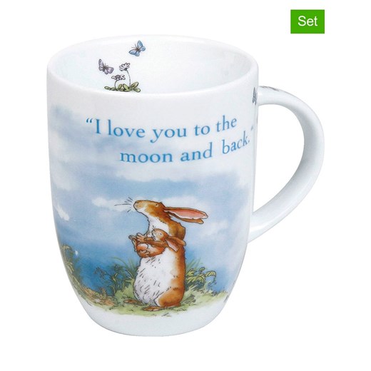 Könitz Kubki jumbo (2 szt.) w kolorze niebieskim - 380 ml ze sklepu Limango Polska w kategorii Dzbanki i zaparzacze - zdjęcie 179431556