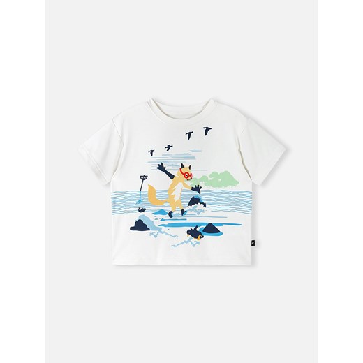 Reima Koszulka &quot;Siirto&quot; w kolorze białym ze sklepu Limango Polska w kategorii T-shirty chłopięce - zdjęcie 179431739