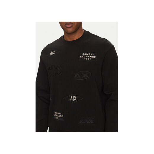 Armani Exchange Bluza XM000479 AF10818 UC001 Czarny Regular Fit Armani Exchange XXL MODIVO