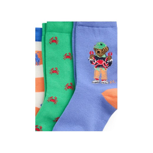 Polo Ralph Lauren Zestaw 3 par wysokich skarpet dziecięcych 443969087001 Polo Ralph Lauren 4_7Y MODIVO