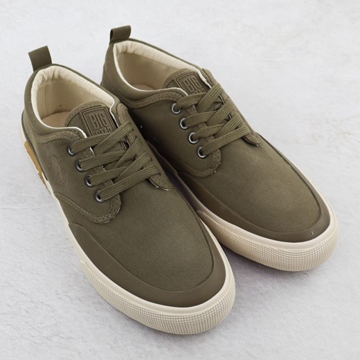 Trampki męskie tekstylne khaki Big Star RR174064 40 ButyModne.pl
