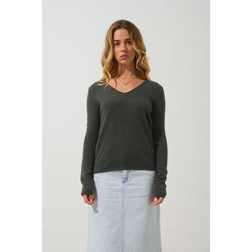 AUTHENTIC CASHMERE Kaszmirowy sweter &quot;Galise&quot; w kolorze antracytowym ze sklepu Limango Polska w kategorii Swetry damskie - zdjęcie 179436608