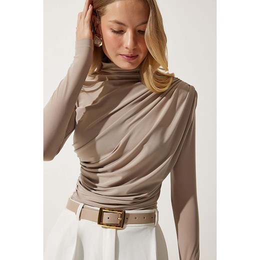 Happiness Istanbul Koszulka w kolorze szarobrązowym Happiness Istanbul 36 Limango Polska wyprzedaż