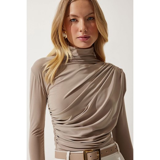 Happiness Istanbul Koszulka w kolorze szarobrązowym Happiness Istanbul 36 okazja Limango Polska