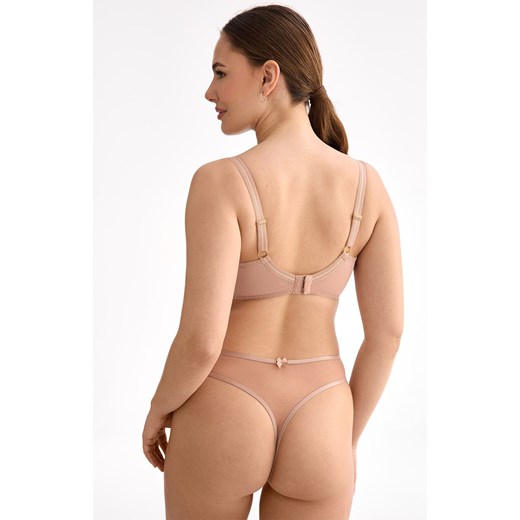 Biustonosz miękki soft balconette beżowy Rina B139, Kolor beżowy, Rozmiar 65D, Ewa Bien ze sklepu Intymna w kategorii Biustonosze - zdjęcie 179437135