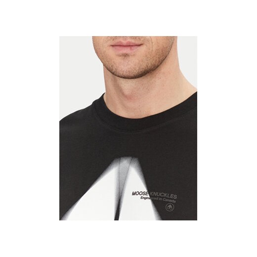 Moose Knuckles T-Shirt Maurice M15MT776 Czarny Standard Fit Moose Knuckles S MODIVO