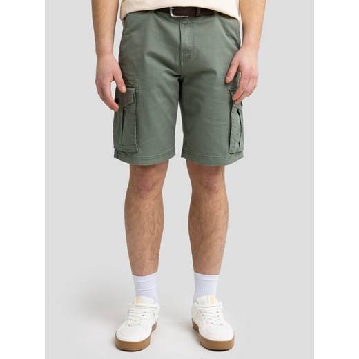 Szorty męskie z kieszeniami cargo khaki Morrise 303 ze sklepu Big Star w kategorii Spodenki męskie - zdjęcie 179438438
