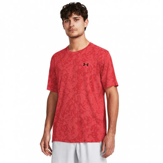 Męska koszulka treningowa Under Armour UA Tech Vent Geode SS - czerwona ze sklepu Sportstylestory.com w kategorii T-shirty męskie - zdjęcie 179442838