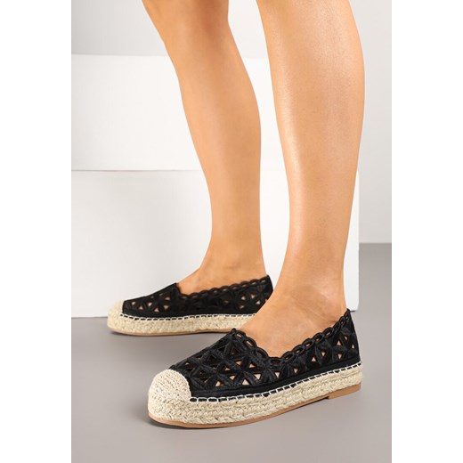 Espadryle damskie Renee z tkaniny na lato bez zapięcia
