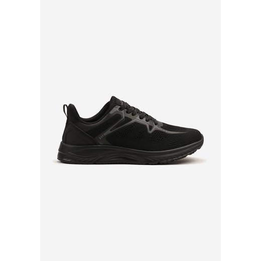 Czarne Buty Sportowe Sneakersy z Geometrycznym Wzorem Odirina ze sklepu born2be.pl w kategorii Buty sportowe męskie - zdjęcie 179444326