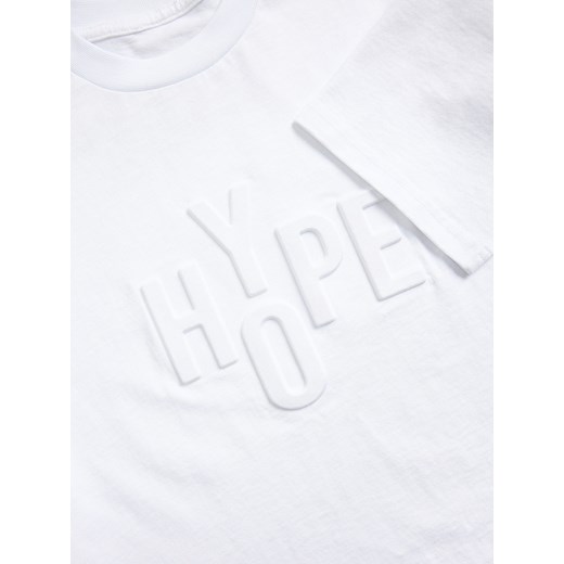 Reserved - T-shirt z aplikacją - złamana biel ze sklepu Reserved w kategorii T-shirty chłopięce - zdjęcie 179447088
