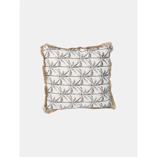 Sinsay - Poduszka dekoracyjna wykończona frędzlami - beżowy Sinsay One Size Sinsay