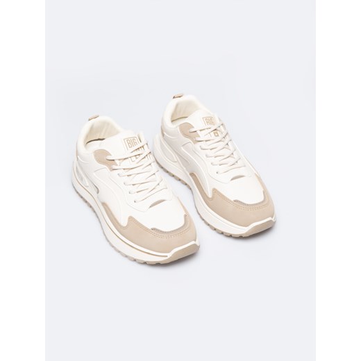 Sneakersy damskie beżowe  RR274A216 801 ze sklepu Big Star w kategorii Buty sportowe damskie - zdjęcie 179448447