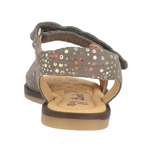 Sandały dziecięce Lurchi skórzane brązowe na rzepy 