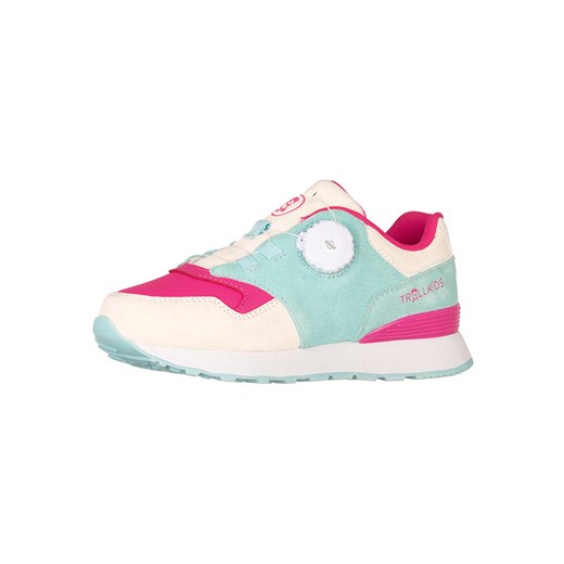 Trollkids Sneakersy &quot;Kristiansand&quot; w kolorze kremowo-błękitno-różowym ze sklepu Limango Polska w kategorii Buty sportowe dziecięce - zdjęcie 179452546