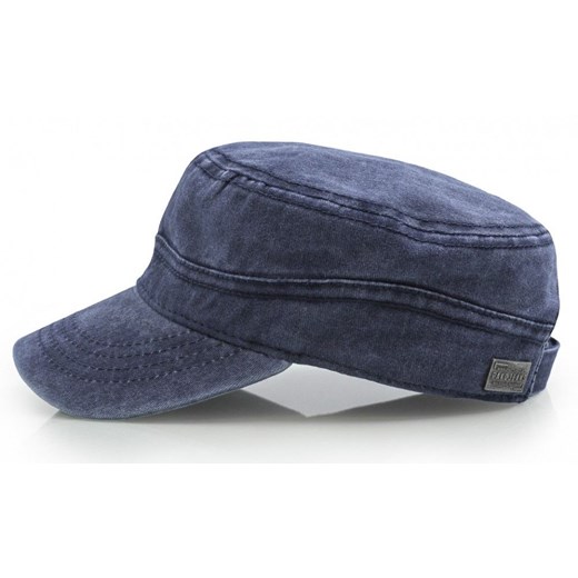 Letnia, Męska Patrolówka o Małym Obwodzie - Vintage - Pako Jeans - Granat CPAPJNSPATROL70804 ze sklepu JegoSzafa.pl w kategorii Czapki z daszkiem męskie - zdjęcie 179453328