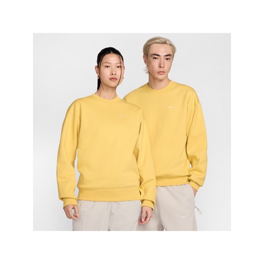 Męska bluza z dzianiny Nike Solo Swoosh - Żółty ze sklepu Nike poland w kategorii Bluzy męskie - zdjęcie 179454067