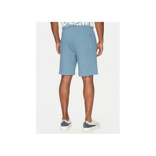 Lacoste Szorty sportowe GH0286 Niebieski Regular Fit Lacoste 3 MODIVO