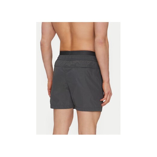Calvin Klein Swimwear Szorty kąpielowe KM0KM01104 Szary Regular Fit L MODIVO