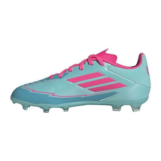 Buty piłkarskie adidas F50 League FG/MG Messi Jr IH0931 niebieski, różowy 38 2/3 ButyModne.pl
