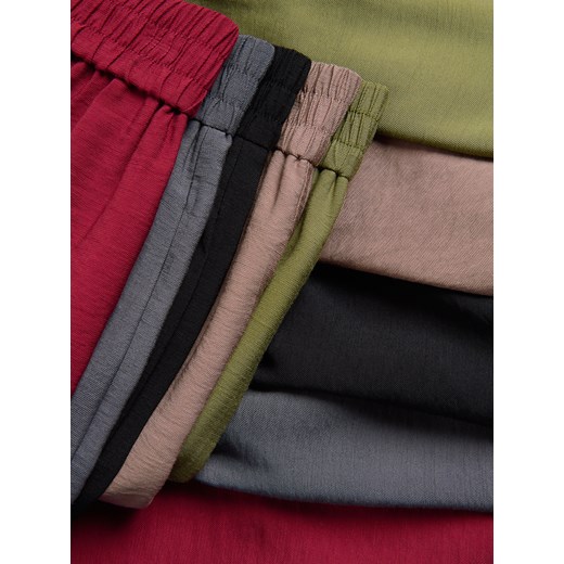 Reserved - Spodnie z wiskozą - czarny Reserved XS Reserved