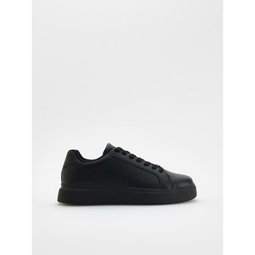 Reserved - Sneakersy z imitacji skóry - czarny ze sklepu Reserved w kategorii Buty sportowe męskie - zdjęcie 179460875