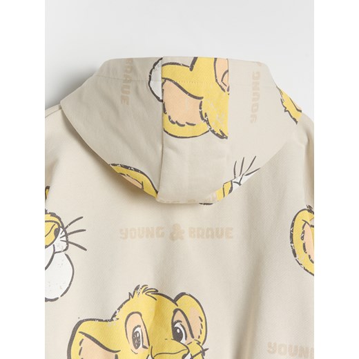 Reserved - Bluza z kapturem Król Lew - beżowy Reserved 110 (4-5 lat) Reserved