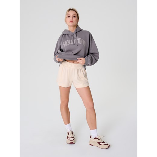 Sinsay - Szorty dresowe - kremowy Sinsay M Sinsay