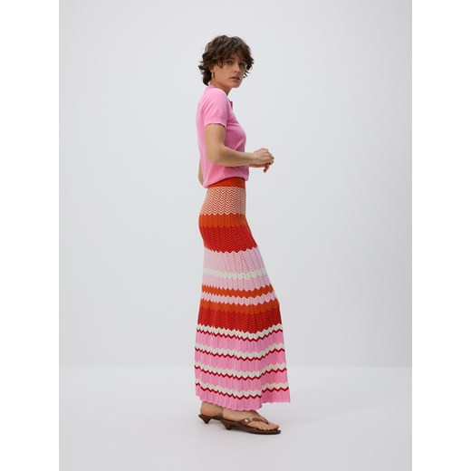 Reserved - Dzianinowa spódnica maxi - wielobarwny ze sklepu Reserved w kategorii Spódnice - zdjęcie 179463705