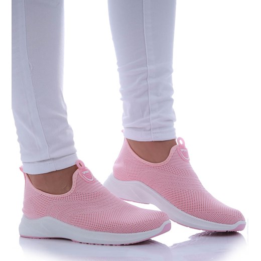 Wsuwane różowe buty sportowe /D7-2 H2 17449 W195/ ze sklepu Pantofelek24.pl w kategorii Buty sportowe damskie - zdjęcie 179464047