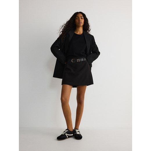 Reserved - Spódnico-szorty z paskiem - czarny ze sklepu Reserved w kategorii Szorty - zdjęcie 179464189