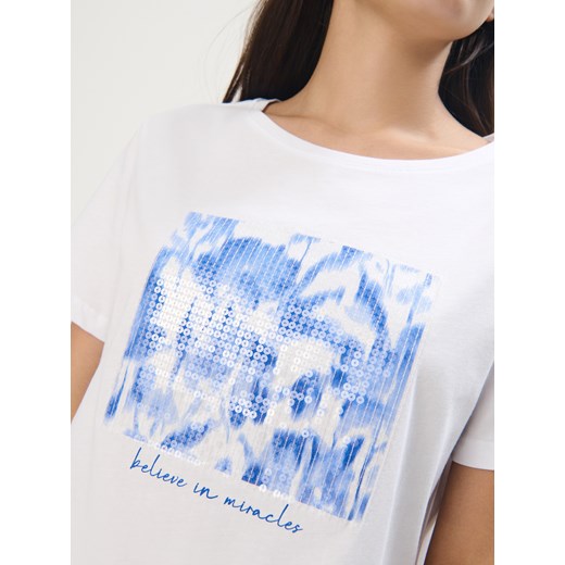 Bluzka damska Mohito z okrągłym dekoltem 