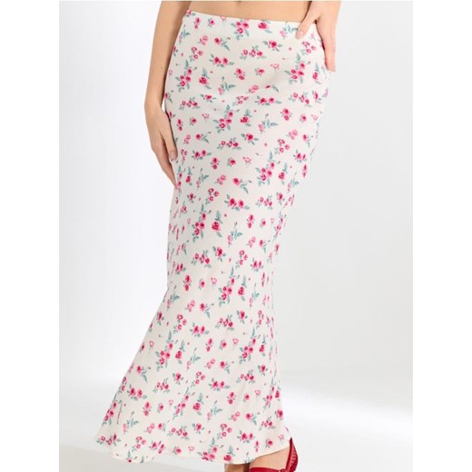 Sinsay - Wiskozowa spódnica maxi w kwiaty - różowy ze sklepu Sinsay w kategorii Spódnice - zdjęcie 179465589