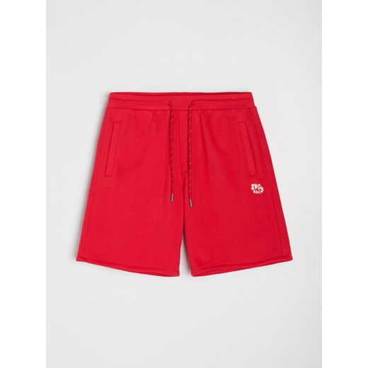 Sinsay - Szorty z wiązaniem - czerwony Sinsay XL Sinsay