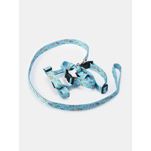 Sinsay - Zestaw szelek i smyczy - błękitny Sinsay One Size Sinsay