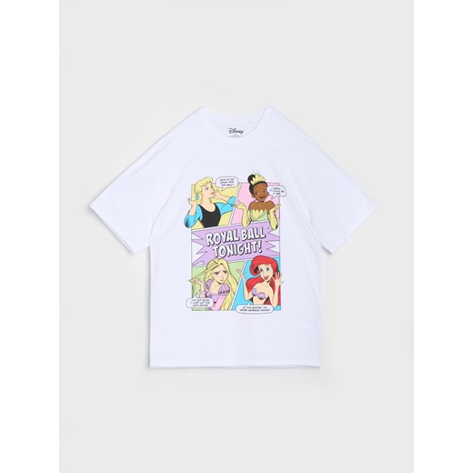 Sinsay - Koszulka Disney Princess - biały Sinsay 152 Sinsay